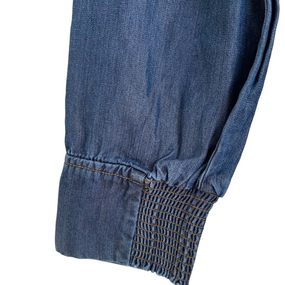 Serra Retreat by Joie Rucker Paradise Cove Chambray Shirt Dress Small New - Picture 7 of 8